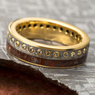 Meteorite Eternity Band in Yellow Gold