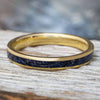 Goldstone Women's Wedding Band in Solid Gold