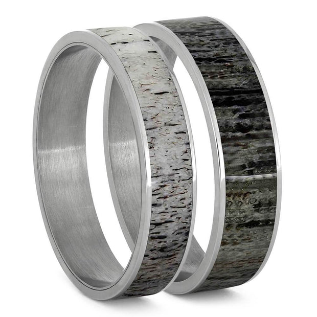 Deer Antler Inlays For Interchangeable Rings, 5MM or 6MM-INTCOMP-ANT - Jewelry by Johan