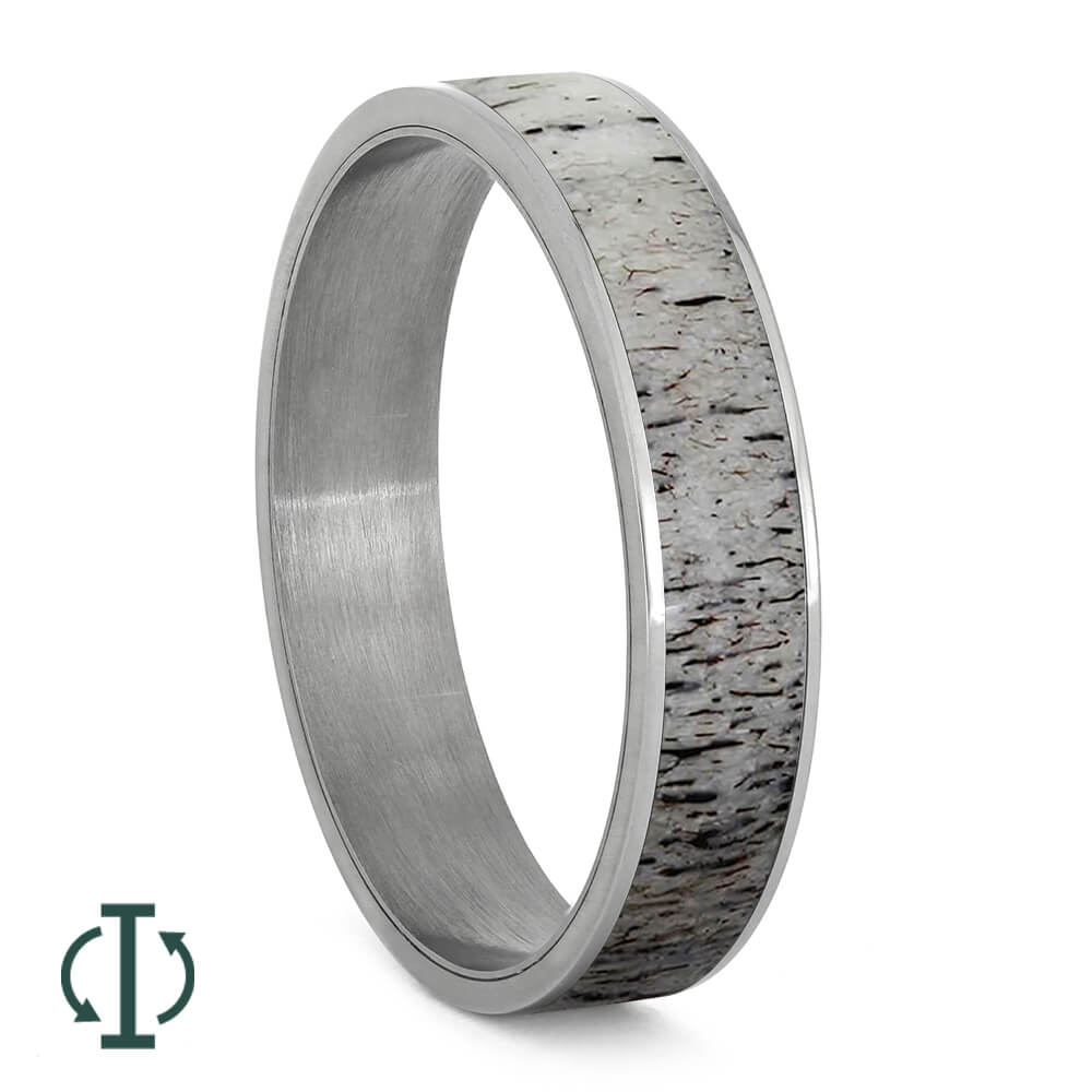 Deer Antler Inlays For Interchangeable Rings, 5MM or 6MM-INTCOMP-ANT - Jewelry by Johan