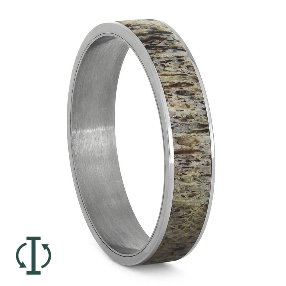 Deer Antler Inlays For Interchangeable Rings, 5MM or 6MM-INTCOMP-ANT - Jewelry by Johan