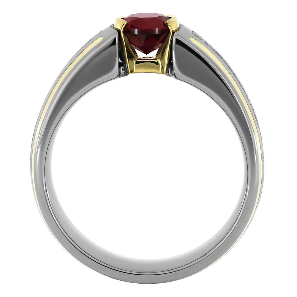 Art Deco Cathedral Engagement Ring