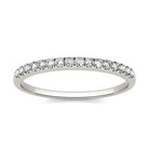 Charles & Colvard Moissanite Women's Half Eternity Wedding Band - Jewelry by Johan