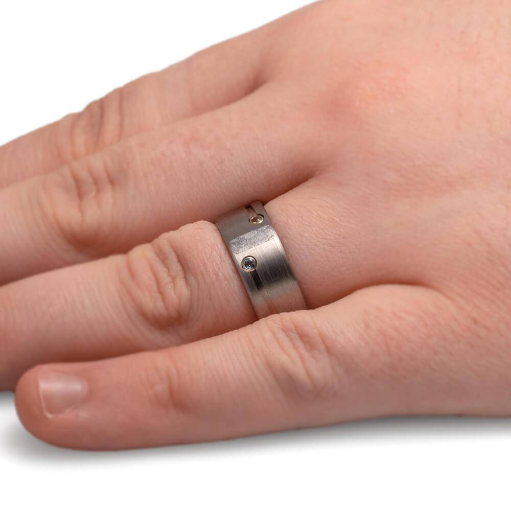 Meteorite Birthstone Ring