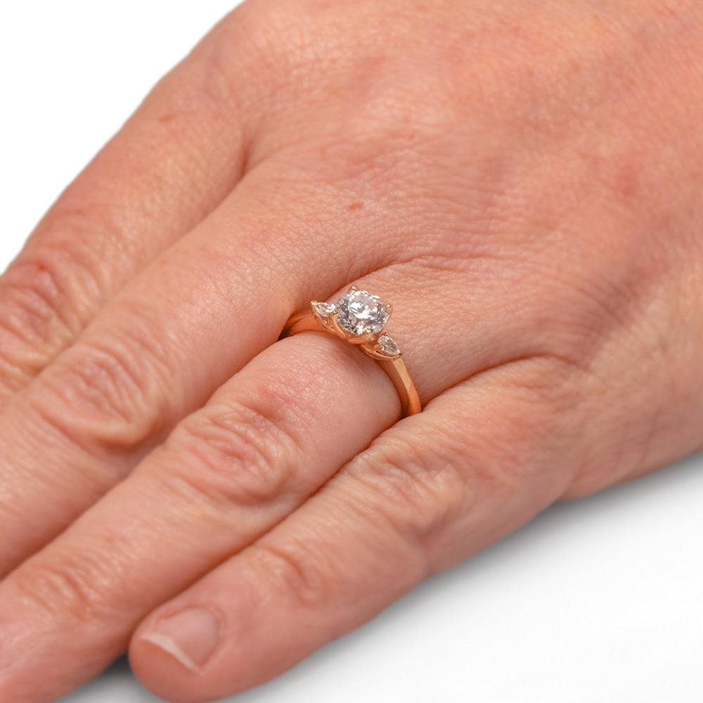 Floral Engagement Ring