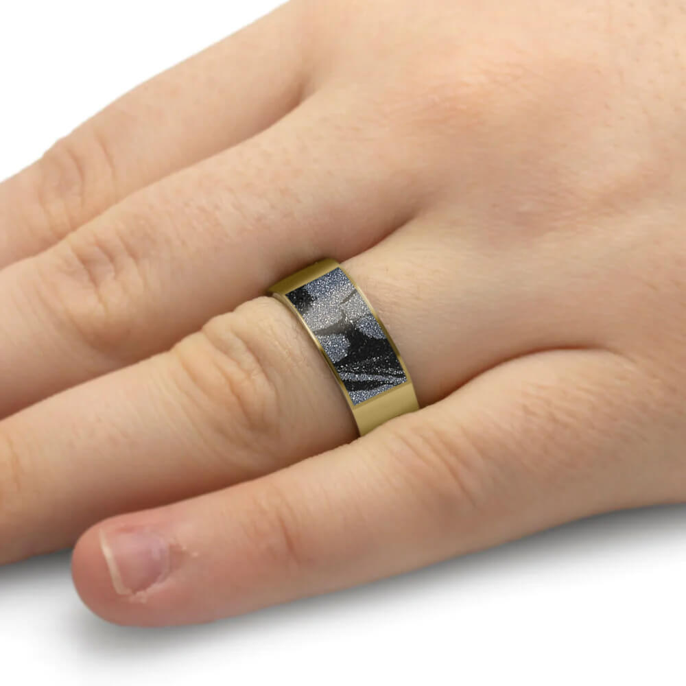 Men's Mokume Wedding Ring