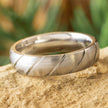 Spiral Wedding Band in Titanium