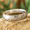 Spiral Wedding Band in Titanium