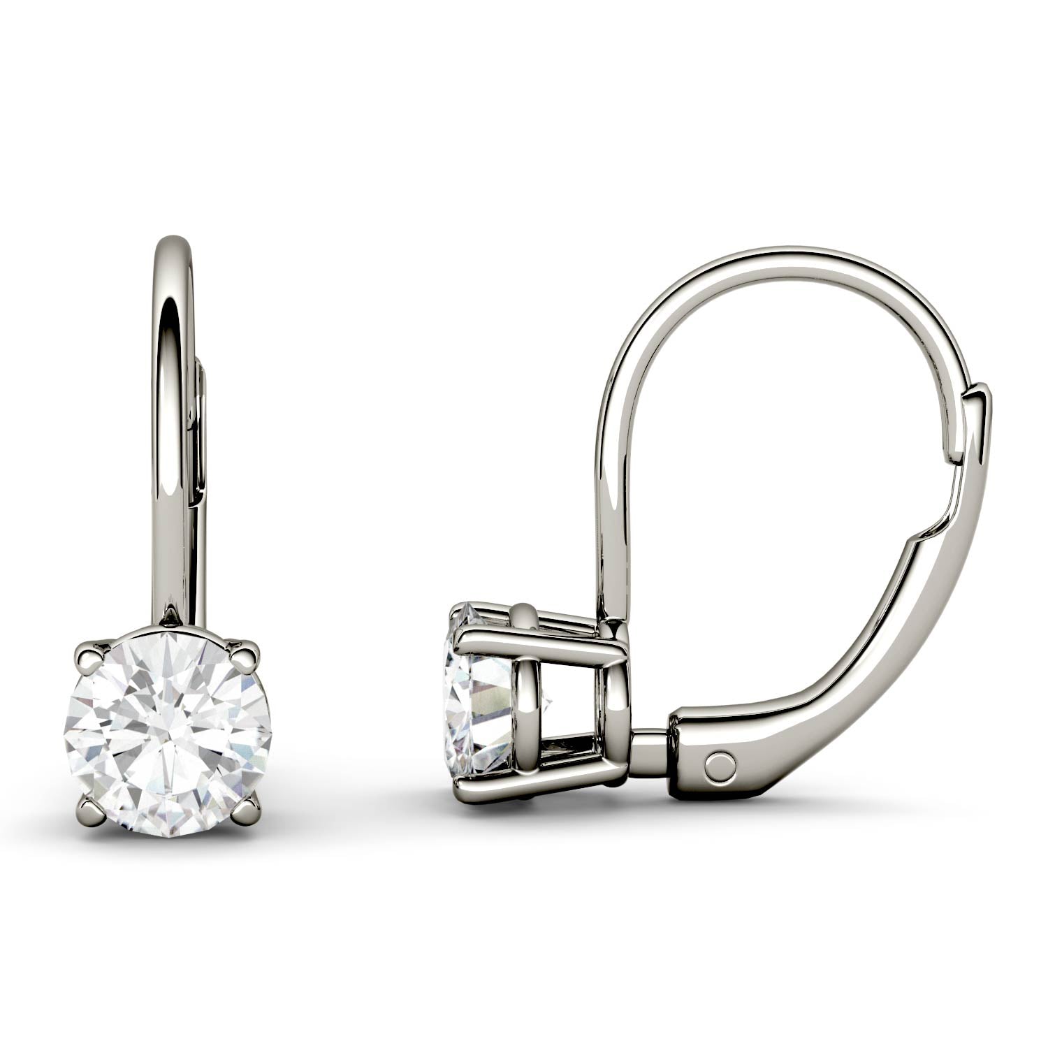 by Jewelry by Johan 1 Carat TW Charles & Colvard Moissanite Leverback Earrings 002212