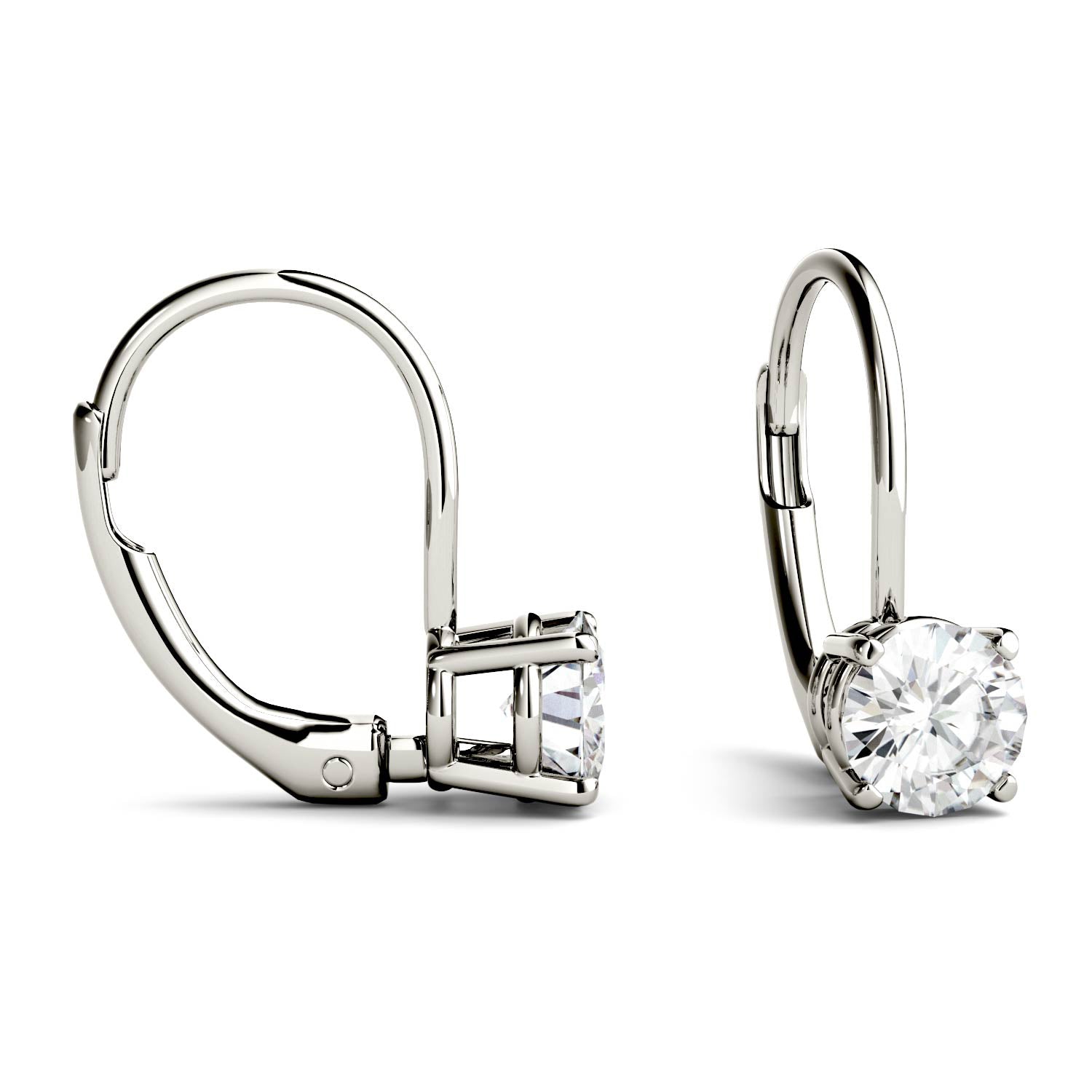 by Jewelry by Johan 1 Carat TW Charles & Colvard Moissanite Leverback Earrings 002213
