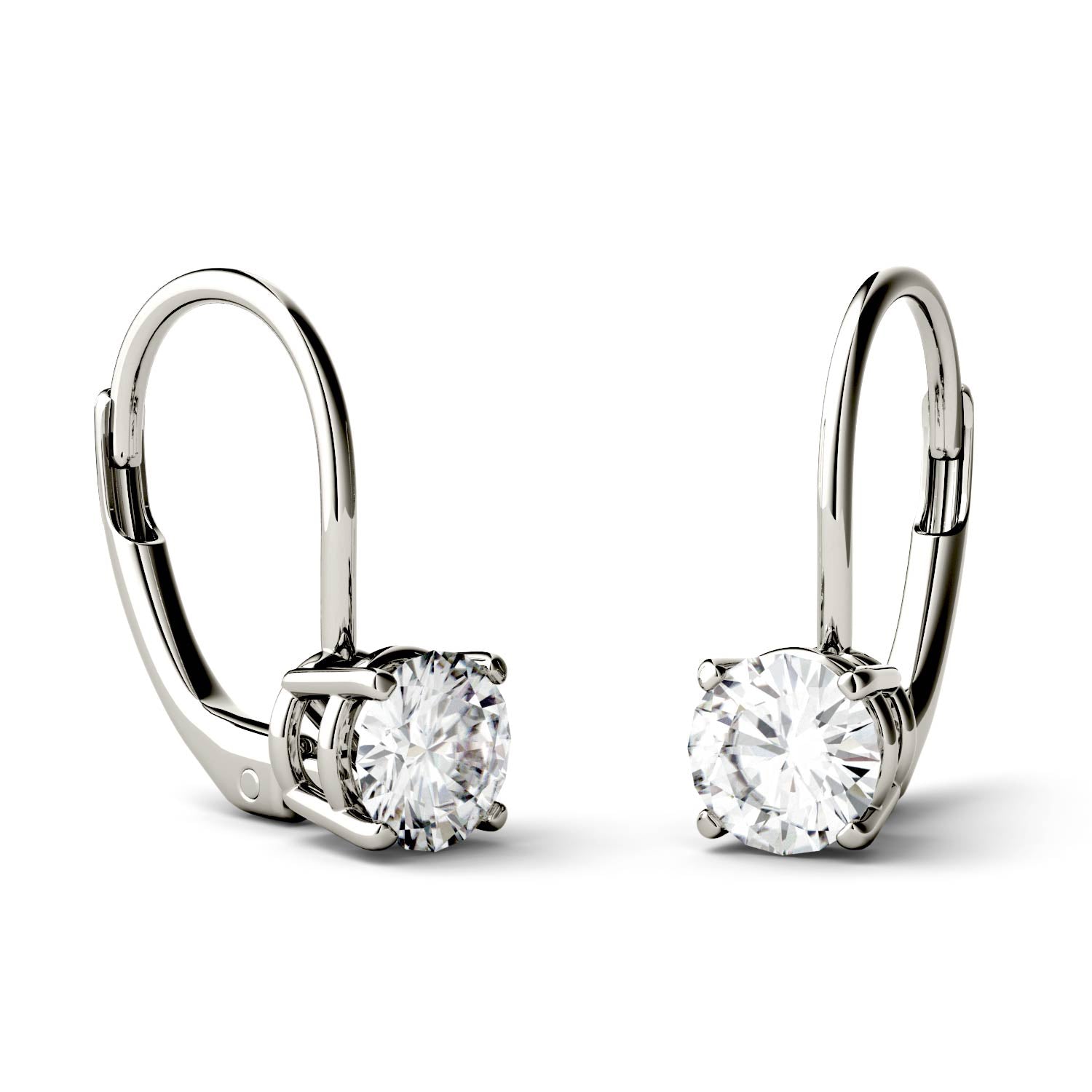 by Jewelry by Johan 1 Carat TW Charles & Colvard Moissanite Leverback Earrings 002214