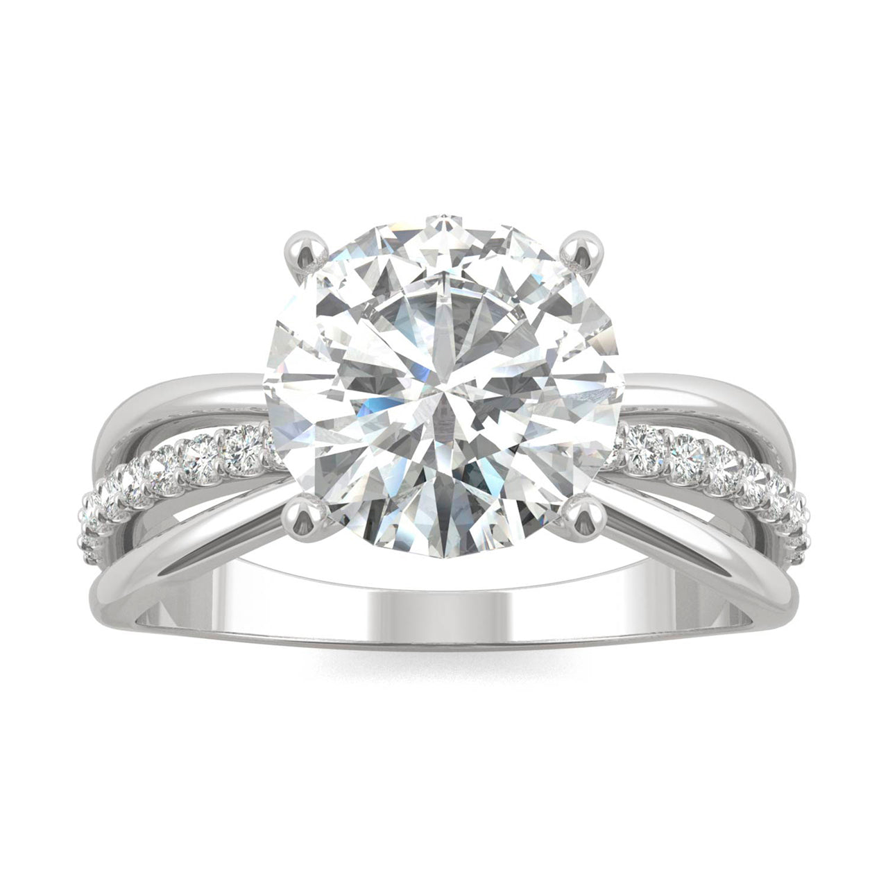 by Jewelry by Johan 2.7 Carat Moissanite Center Stone in White Gold by Charles & Colvard 002192
