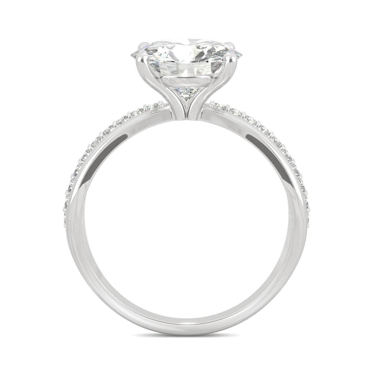 by Jewelry by Johan 2.7 Carat Moissanite Center Stone in White Gold by Charles & Colvard 002194