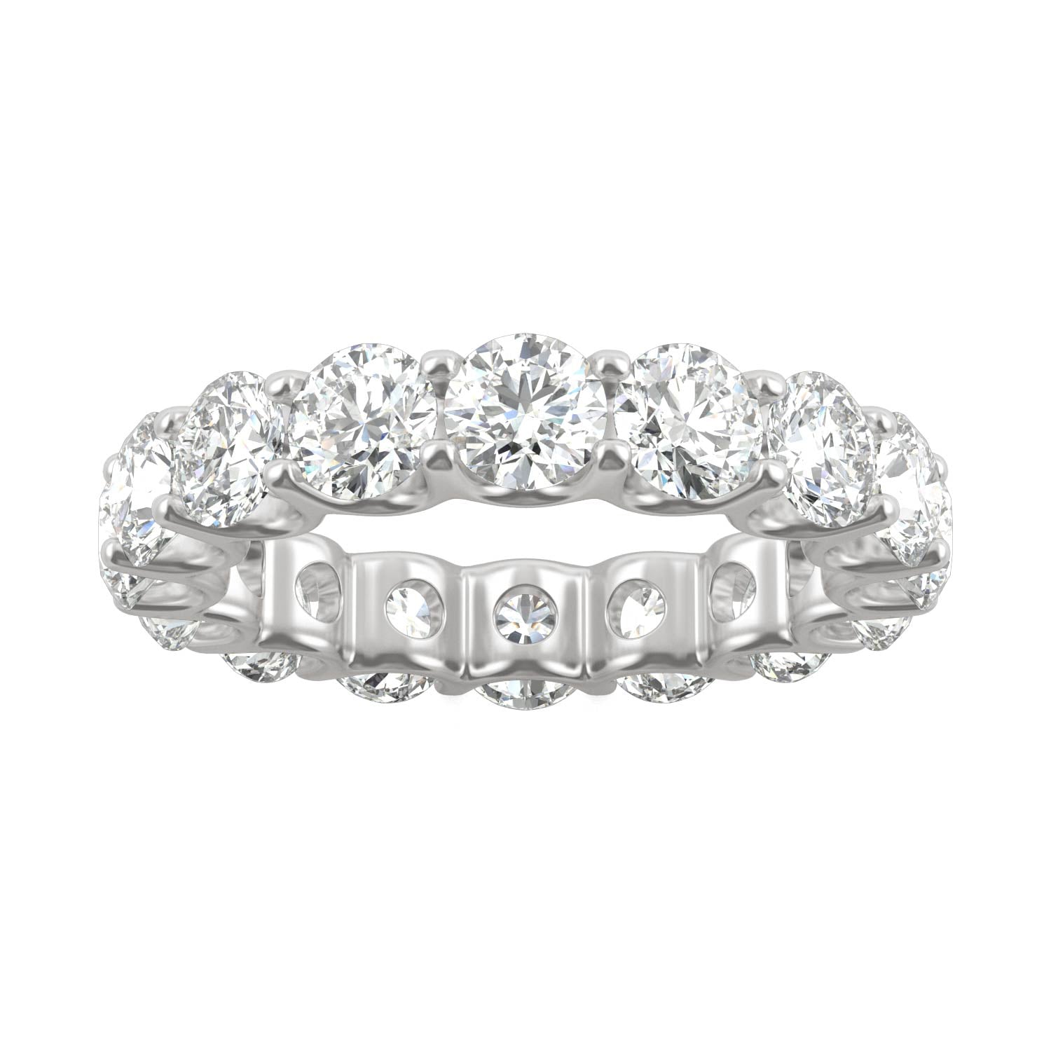 by Jewelry by Johan Charles & Colvard Moissanite Eternity Ring in White Gold 002190