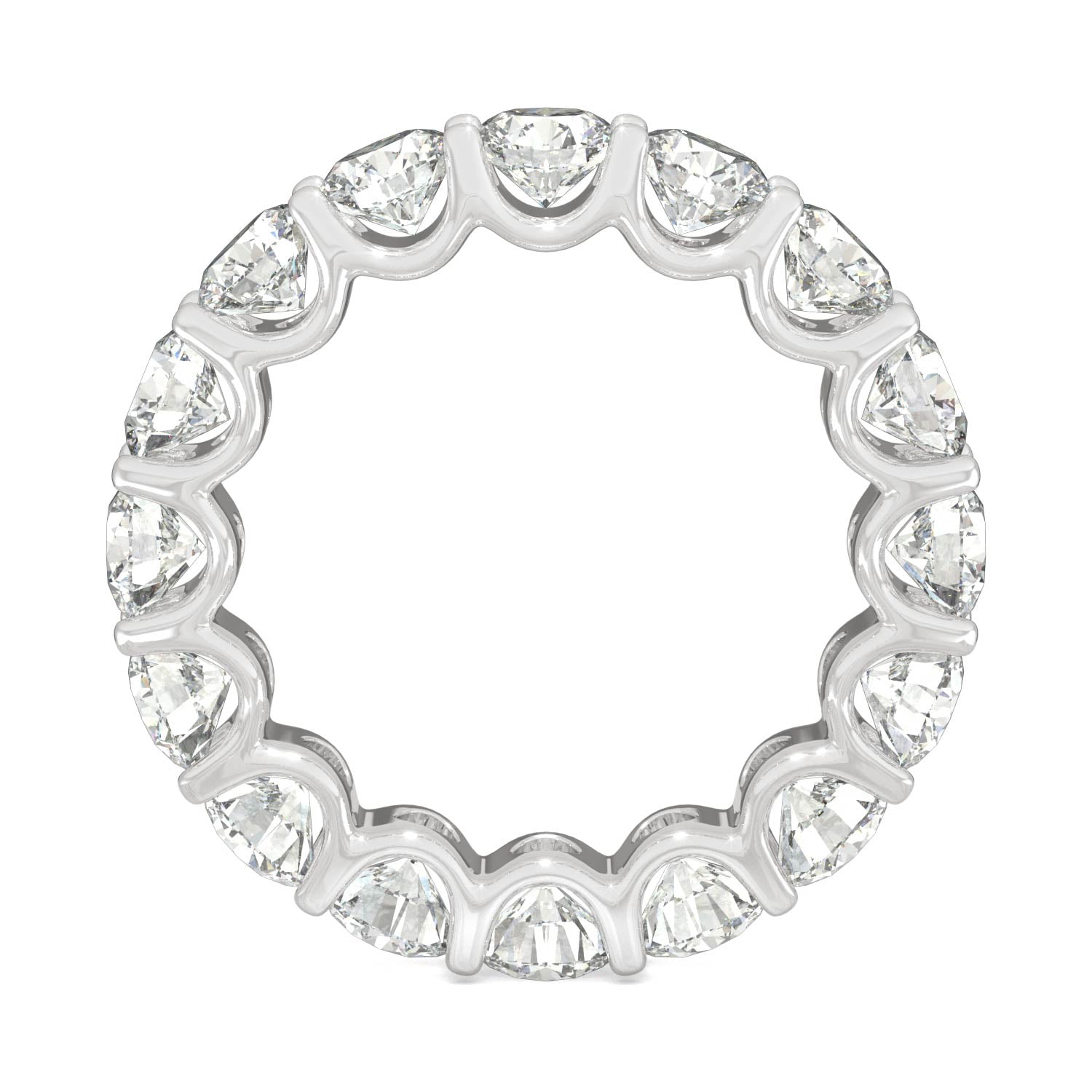 by Jewelry by Johan Charles & Colvard Moissanite Eternity Ring in White Gold 002186