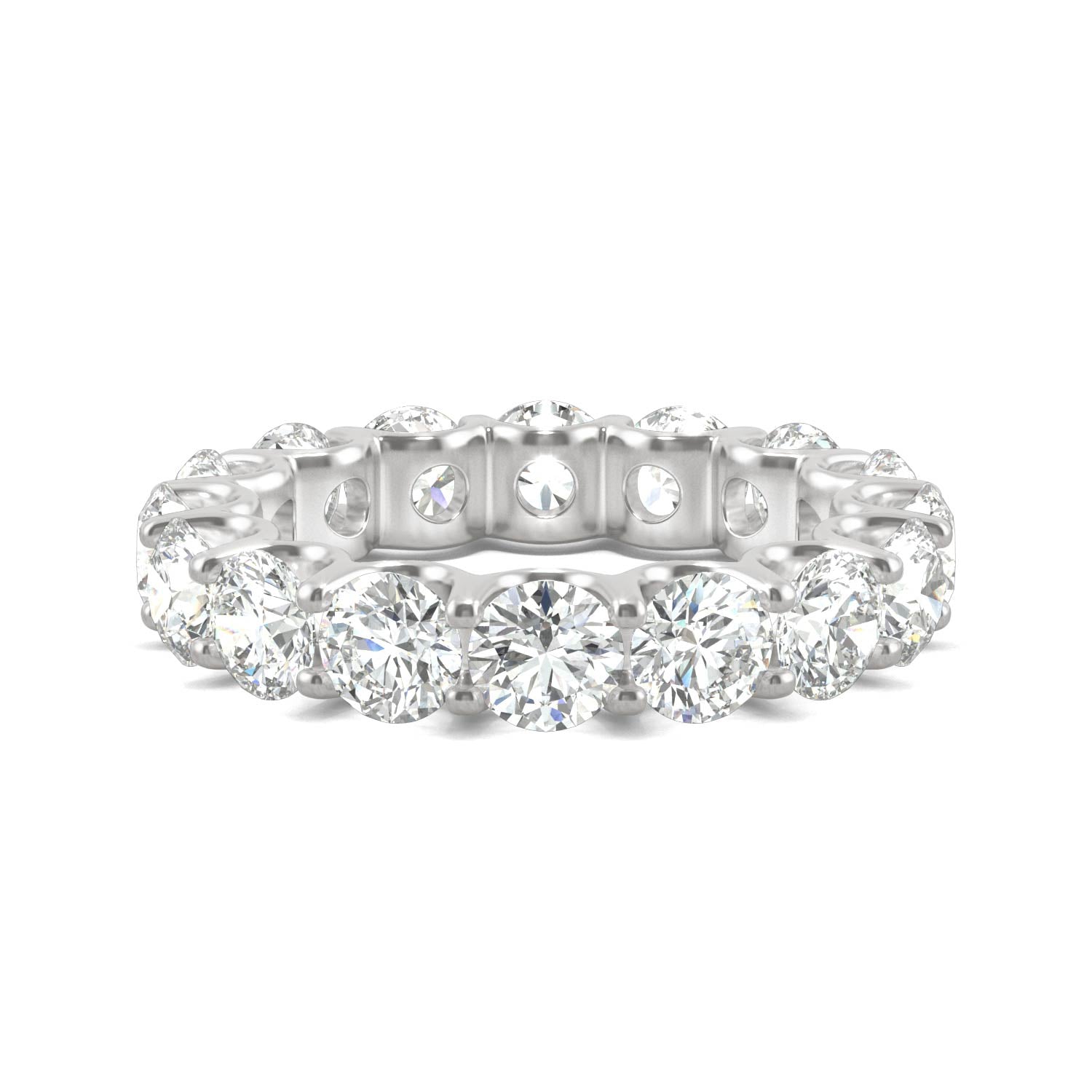 by Jewelry by Johan Charles & Colvard Moissanite Eternity Ring in White Gold 002187