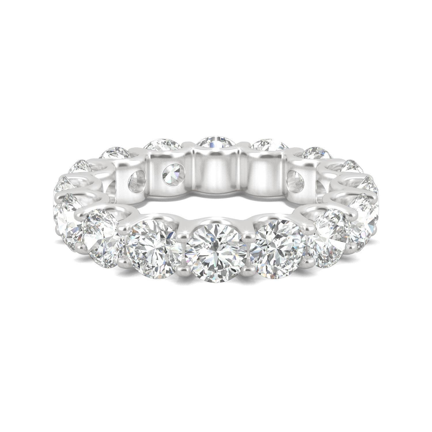 by Jewelry by Johan Charles & Colvard Moissanite Eternity Ring in White Gold 002189