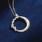 Stunning Moon and Diamond Necklace