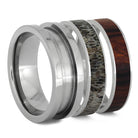 Interchangeable Titanium Ring with Natural Materials