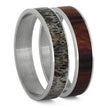 Wood and Antler Changeable Wedding Band