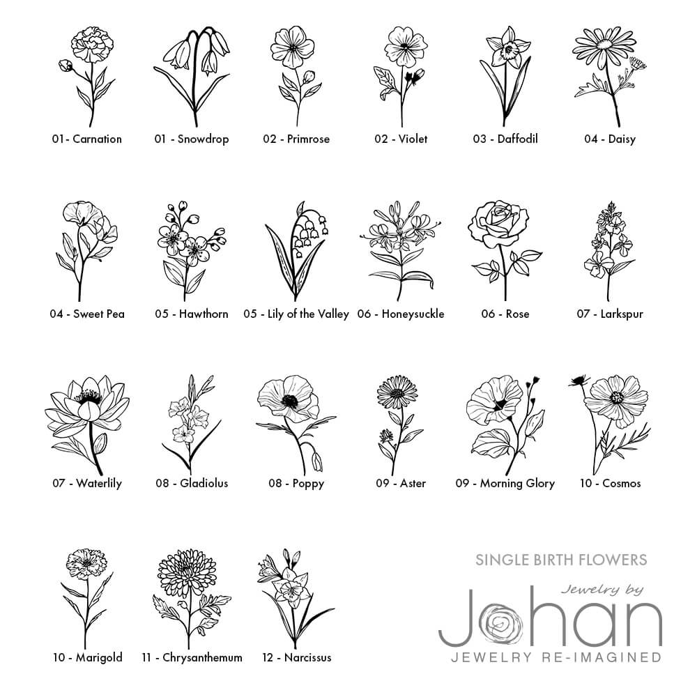 Options for Single Flower Engraving