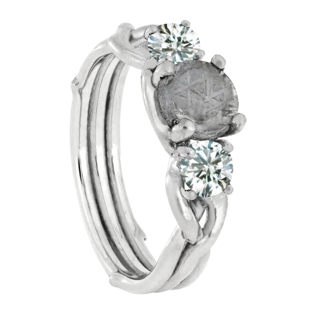 Unique Branch Style Engagement Ring