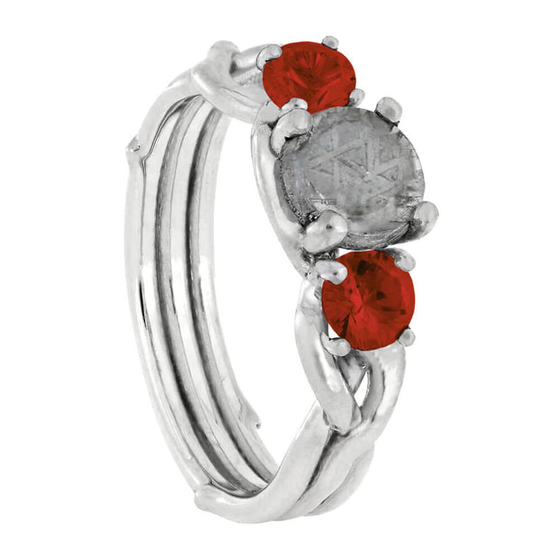 Unique Branch Style Engagement Ring