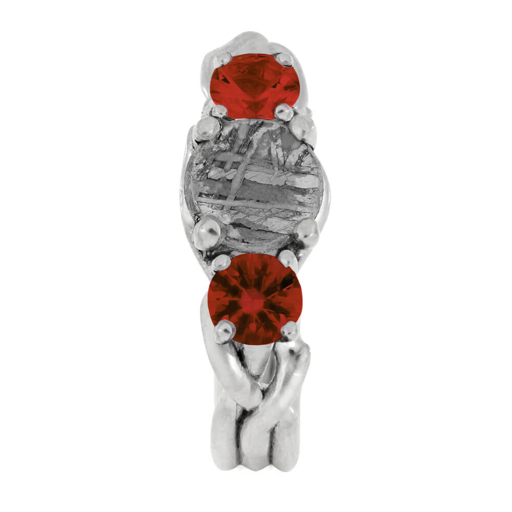 Garnet Birthstone Engagement Ring