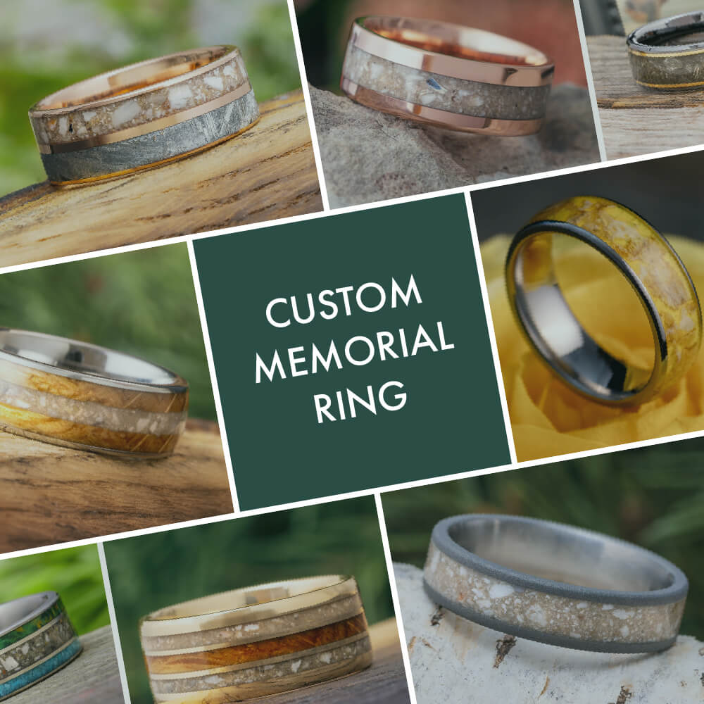 Engraved Memorial Rings Everprint' Sterling Silver Fingerprint Ring