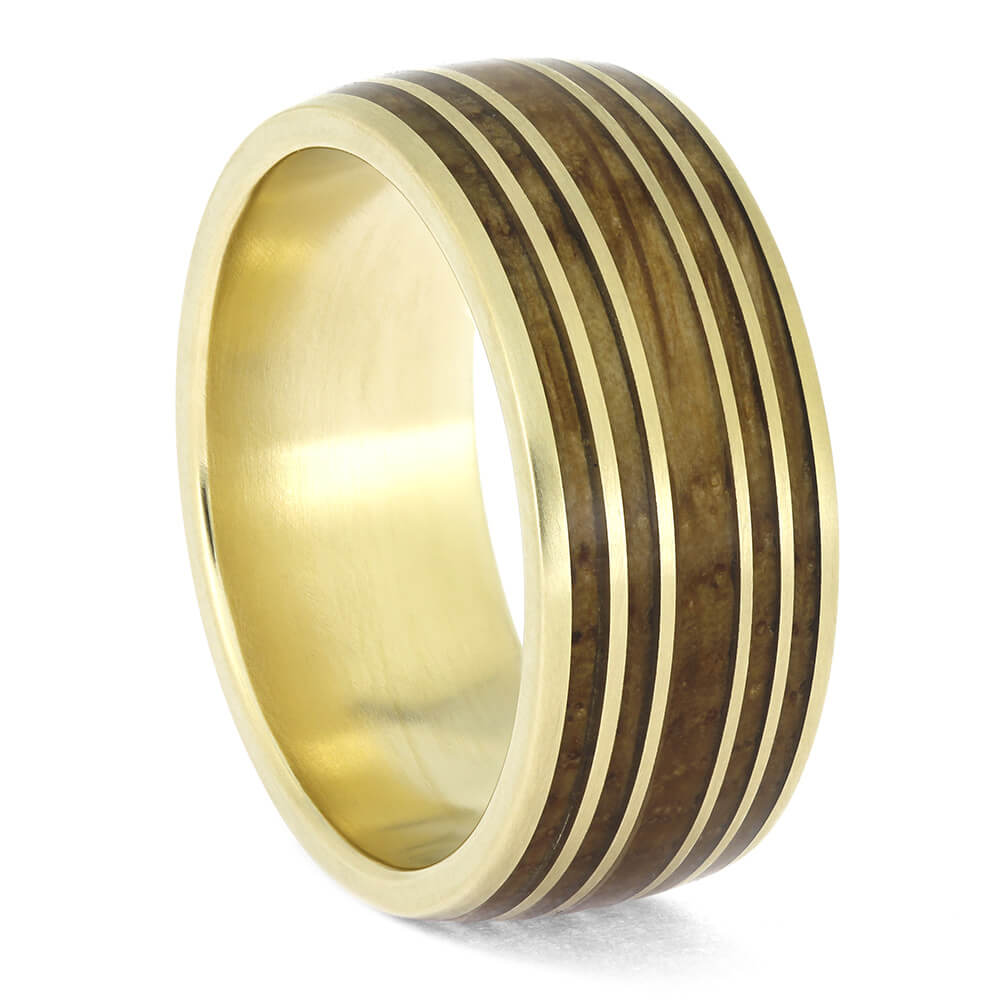 Whiskey Ring with Oak Barrel Wood