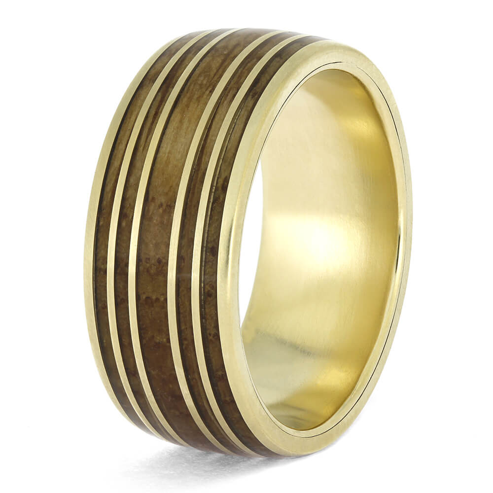 Whiskey Barrel Ring in 14k Gold