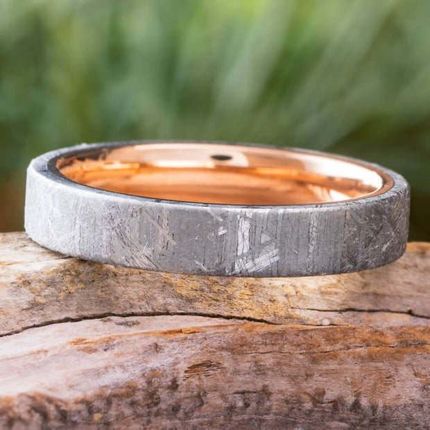 Meteorite Wedding Band for Men And Women