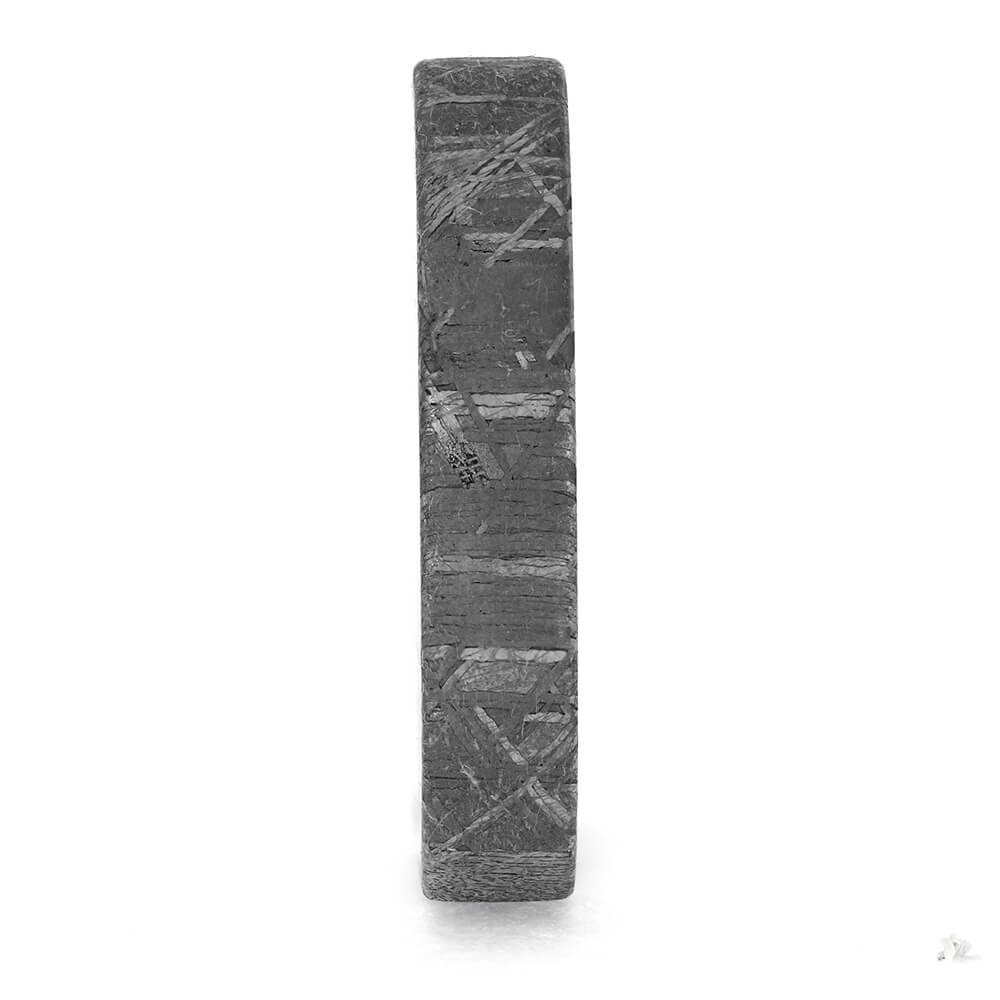 Meteorite Wedding Band, 4mm