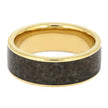 Fossil Ring for Men with Dino Bone Inlay