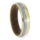 Meteorite and Whiskey Barrel Wedding Band