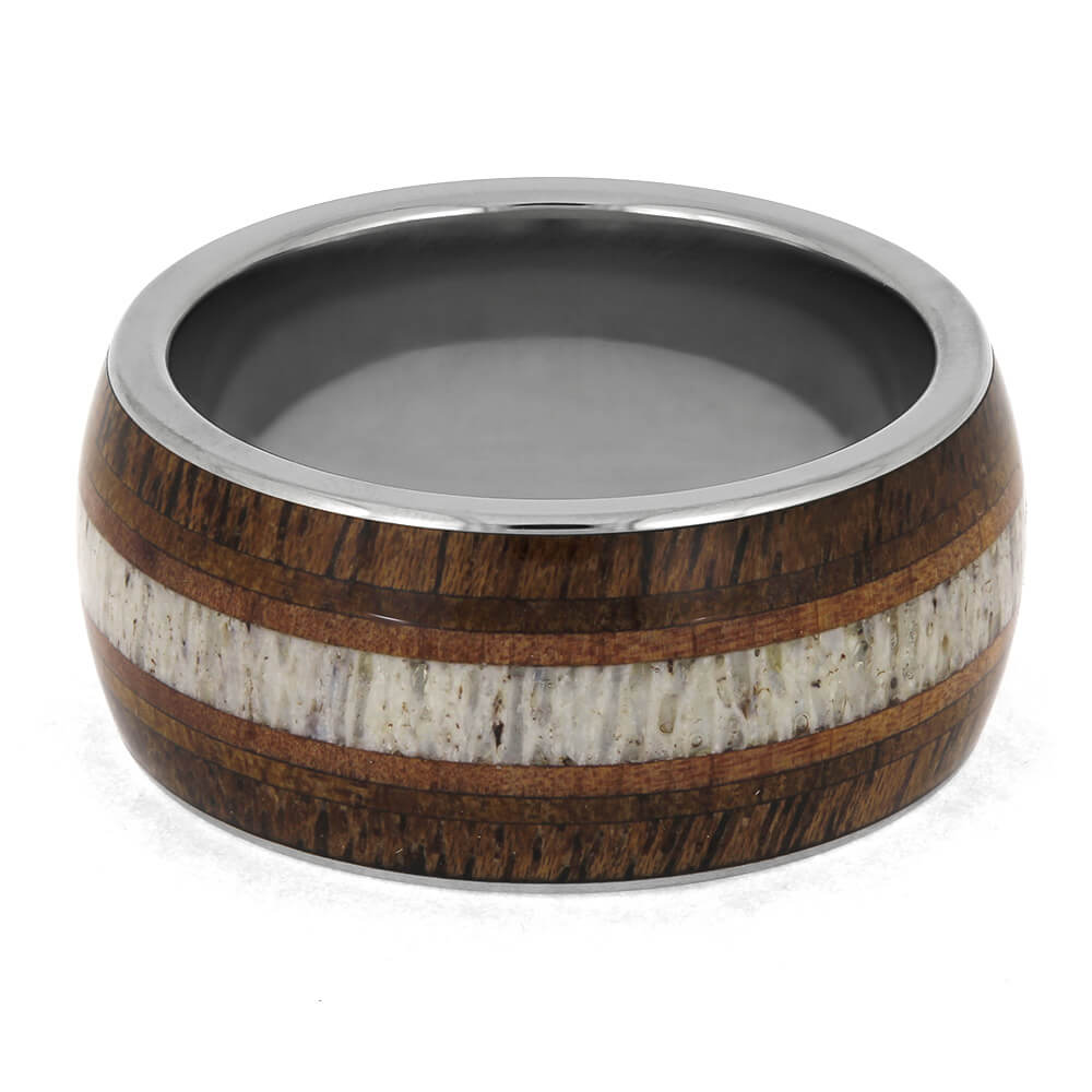 Masculine Nature Ring in Titanium