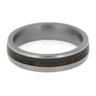 Titanium Ring with Sea Glass Inlay