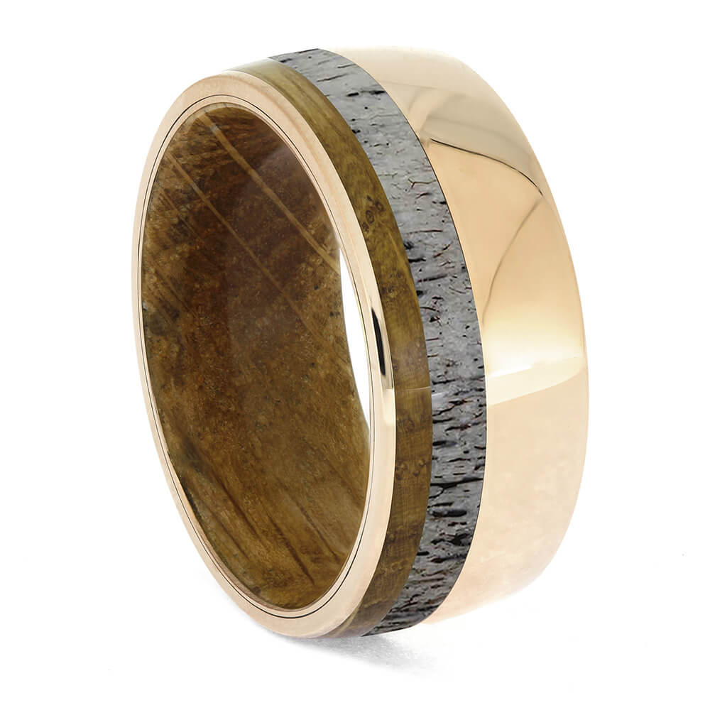 Whiskey Barrel and Antler Ring