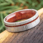 Meteorite and Bloodwood Wedding Ring