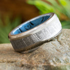 Meteorite and Mokume Wedding Band