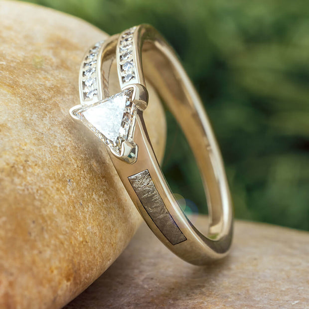Meteorite Engagement Ring