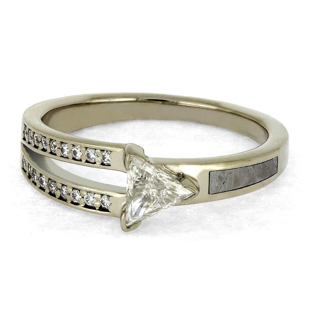 Meteorite Engagement Ring