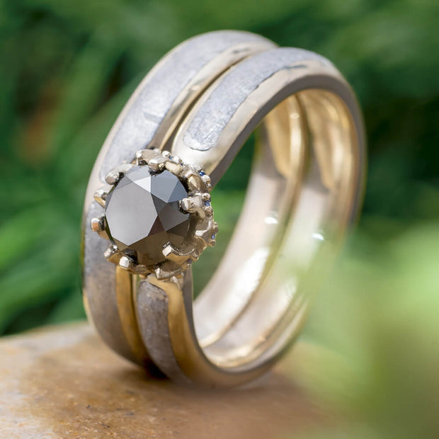 Meteorite Bridal Set