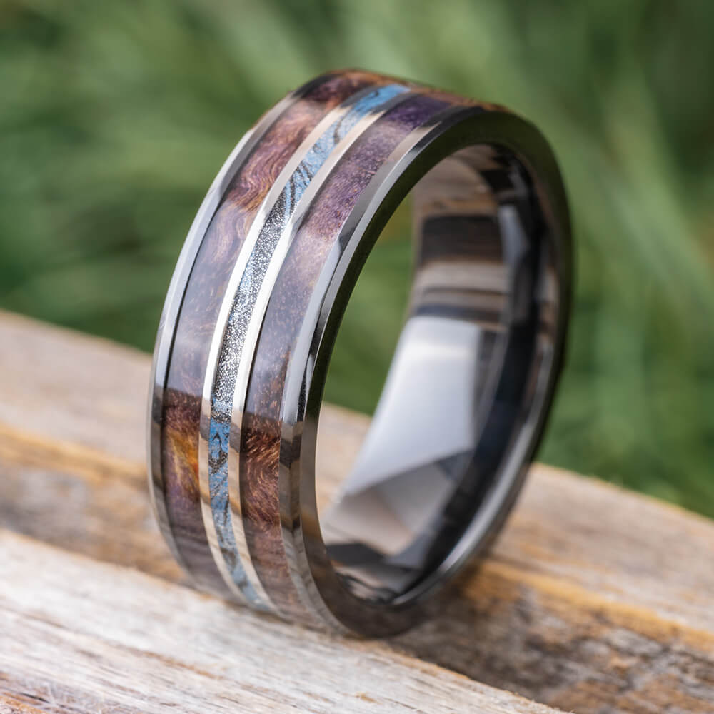 Purple and Blue Wedding Band