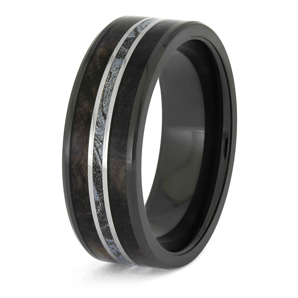 Mokume and Wood Wedding Band