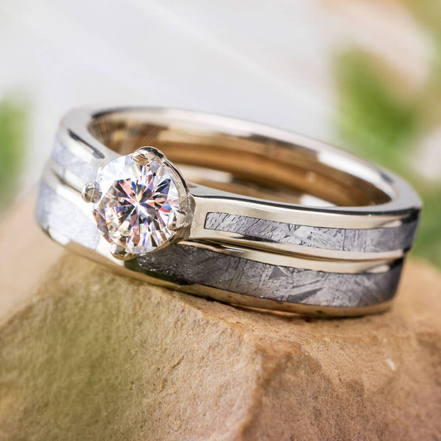 Meteorite Bridal Set
