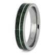 Green Wedding Band in Titanium