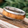 Rowan Wood Wedding Band in Titanium