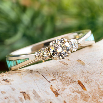 Turquoise Engagement & Wedding Rings | Jewelry by Johan