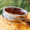 Meteorite and Rosewood Wedding Band